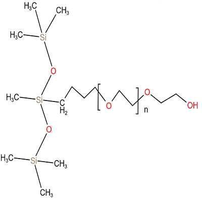 Heptaméthyltrisiloxane modifié par polyalkylèneoxyde